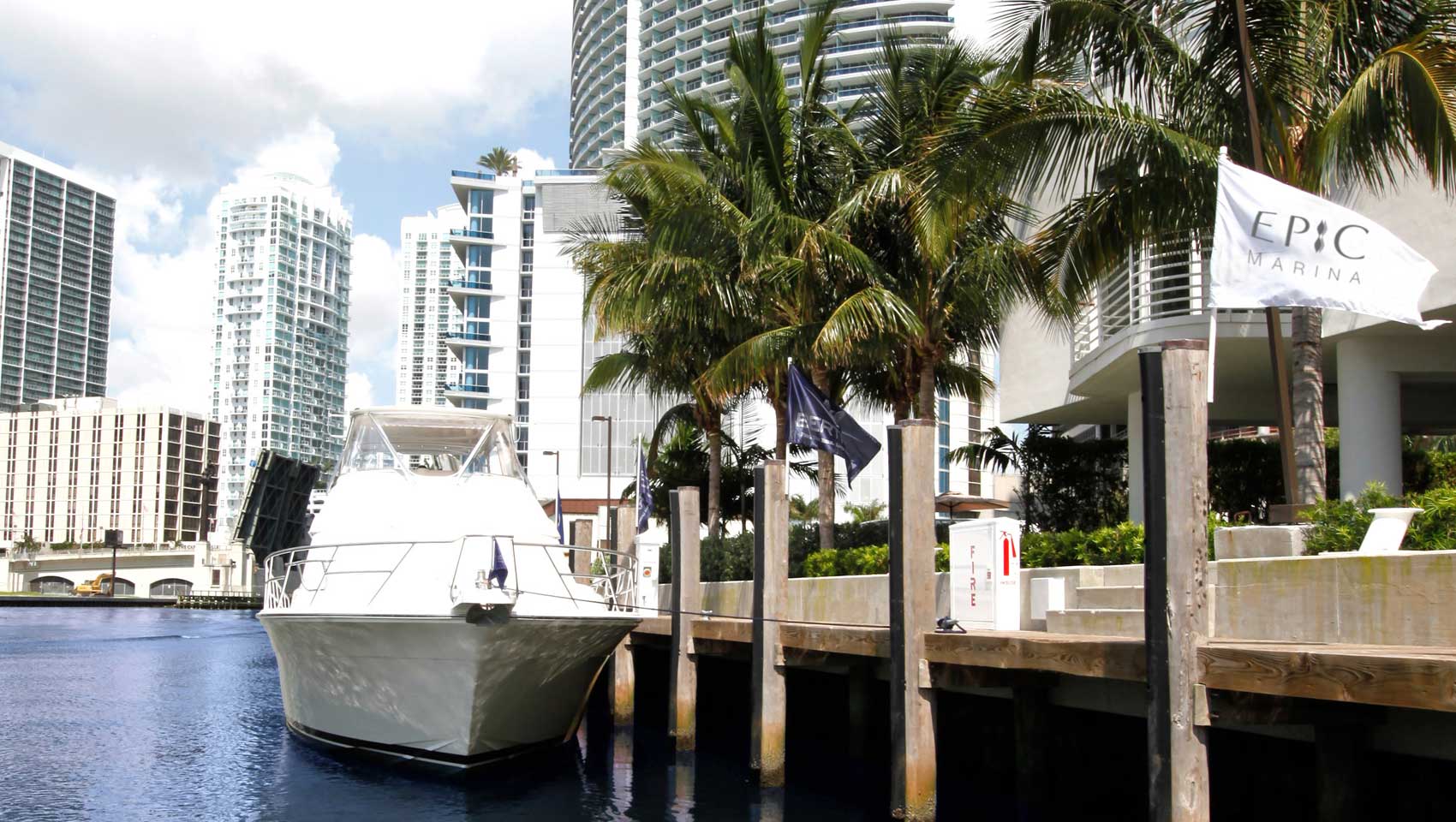 Miami marina at Kimpton EPIC Hotel
