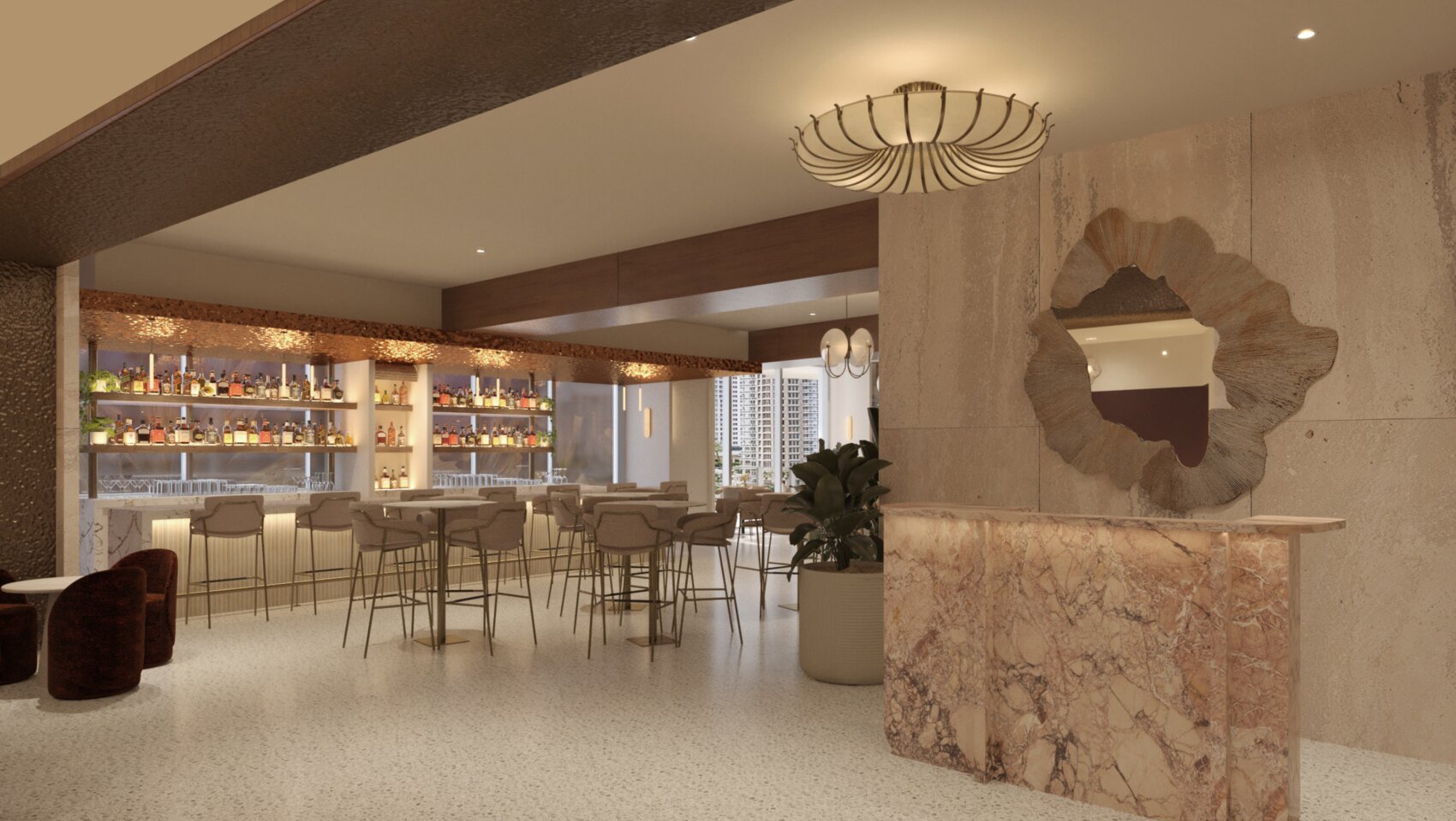 Area 31 lounge and bar interior
