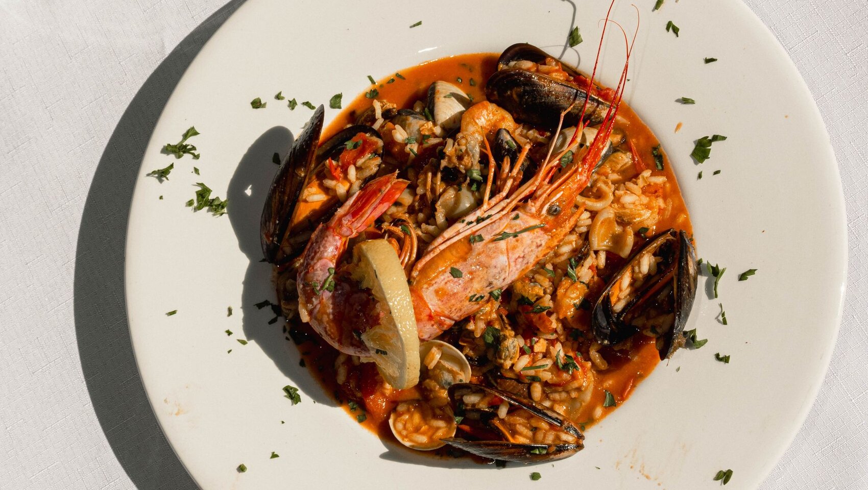 seafood dish at Area 31