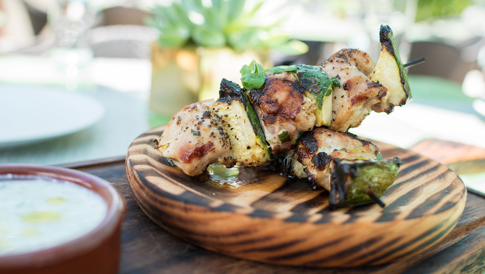 chicken-shish-kebab-with-tzaziki-dip-and-grilled-zucchini-photo-credit-adorned-photography