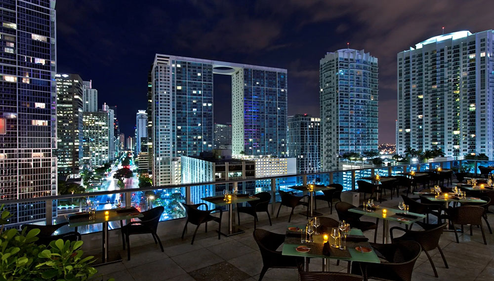Area 31 Terrace with views of Miami