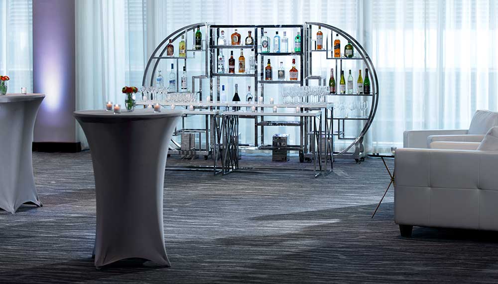 EPIC meeting space with cocktail bar